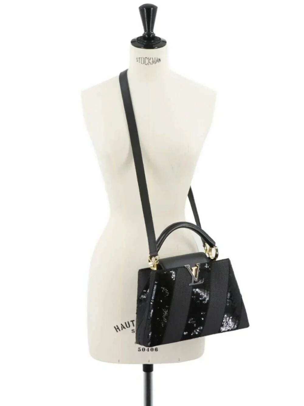Louis Vuitton Black/Silver Monogram Python Twist PM Bag